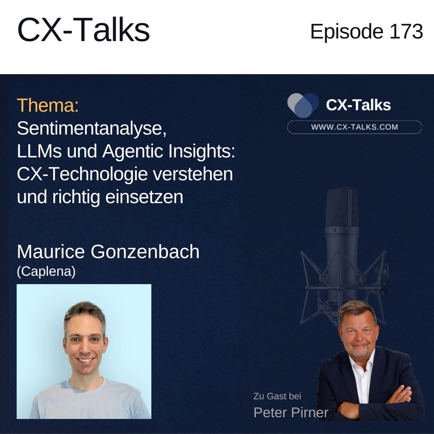 #173 Sentimentanalyse, LLMs und Agentic Insights: CX-Technologie verstehen – Maurice Gonzenbach (Caplena)